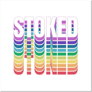 Rainbow Stoked Stacked Colors Posters and Art